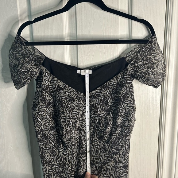 🩶NWT “Charter Club” 100% Silk Black Metallic Silver Maxi Dress Size 16🖤 - Picture 12 of 12